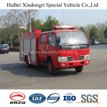 3ton Dongfeng Water Tank Fire Truck Euro 4